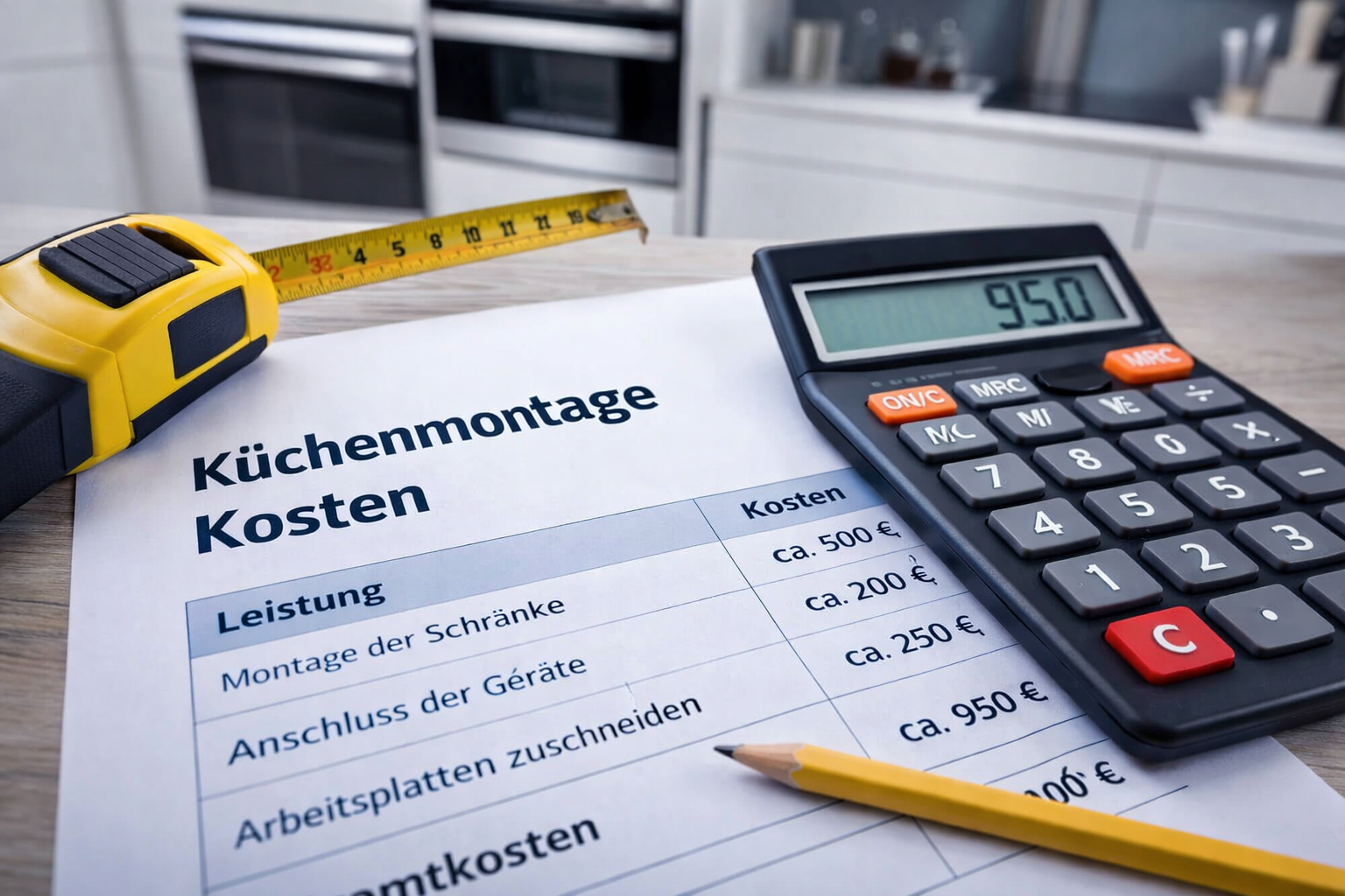 Küchenmontage Kosten – womit Sie rechnen sollten – Copy