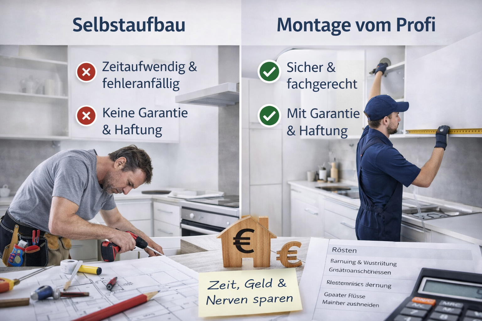 Küchenmontage oder Selbstaufbau – was ist wirklich sinnvoll? – Copy